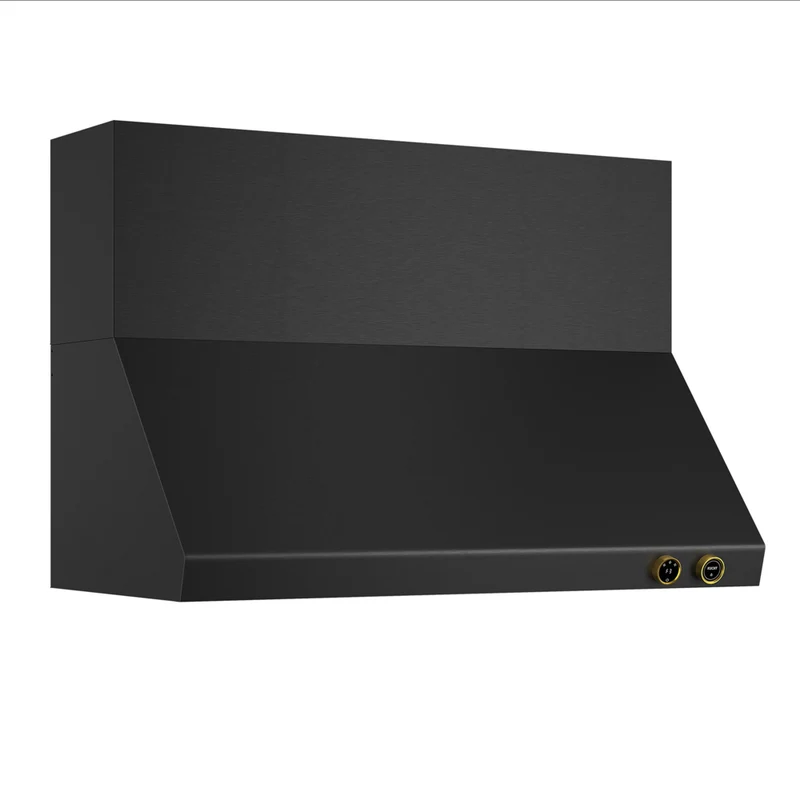 KUCHT KRHG480-GL-C 48 po Hotte murale - avec commandes numériques - 1200 CFM - Gemstone/Or