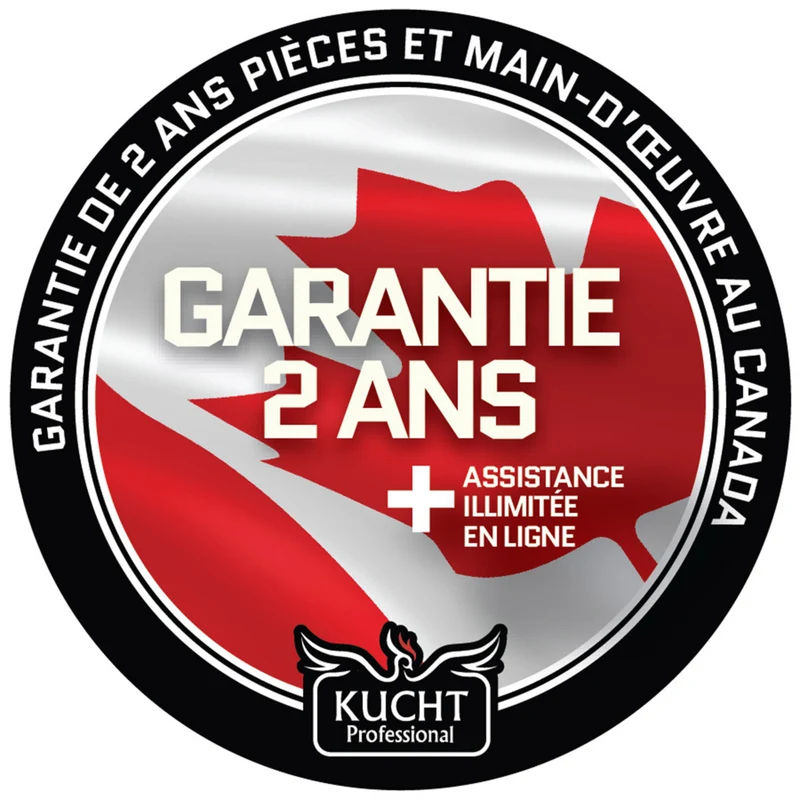 Kucht - 36 po Série KXP Cuisinière double énergie Propane - Acier inoxydable/Or