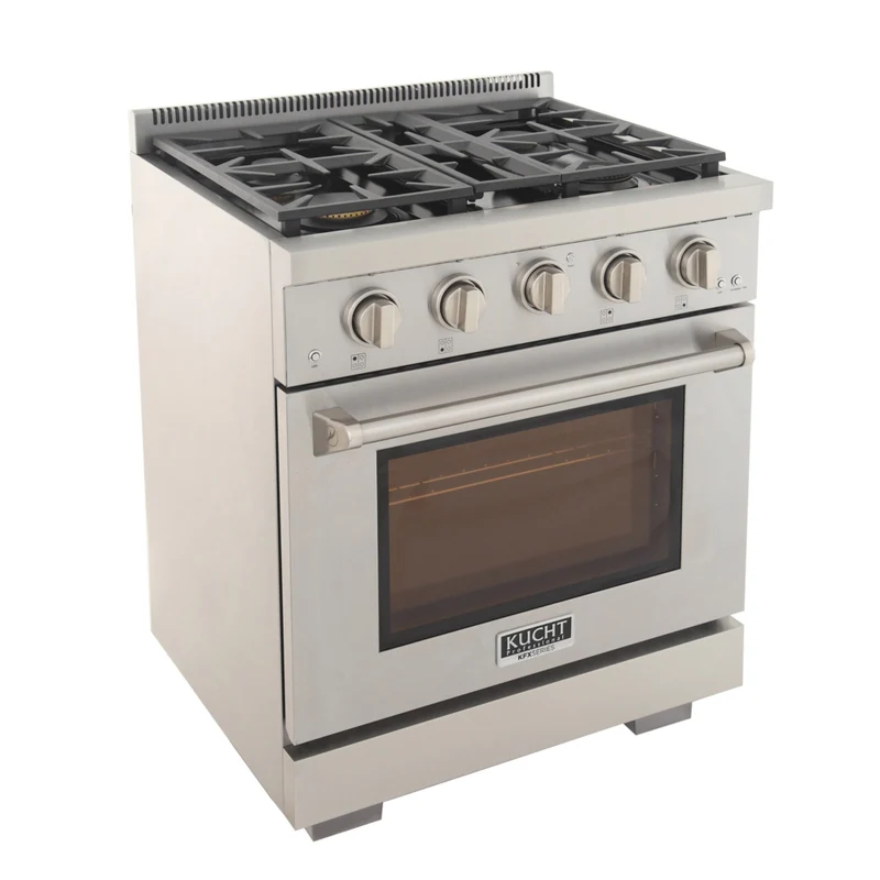 Kucht - 30 po Série KFX-X Cuisinière Pro Style au gaz naturel - Acier inoxydable