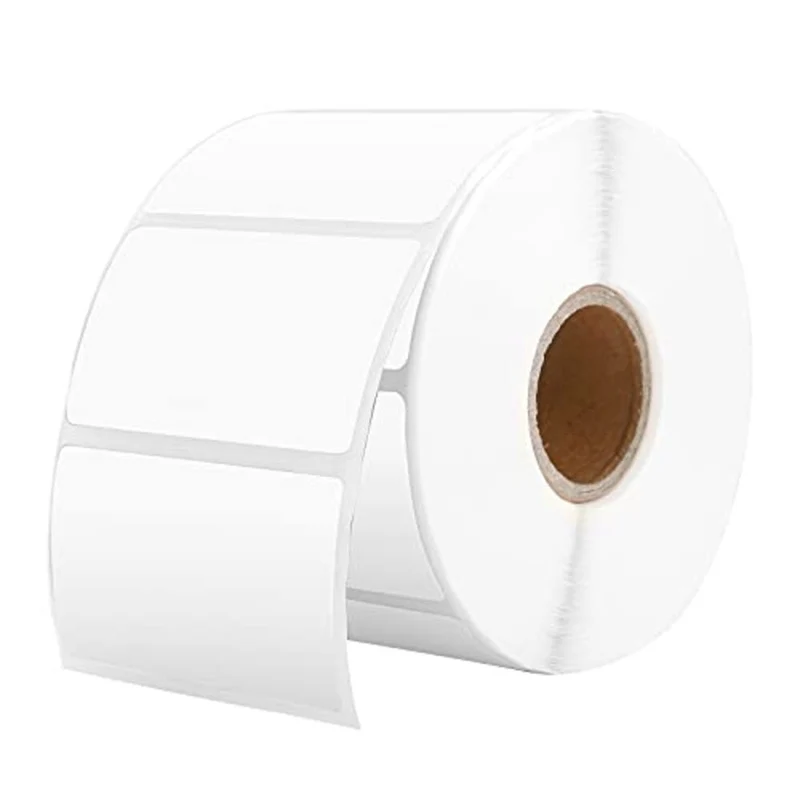 MUNBYN - Étiquette thermique - 2,25 x 1,25" - Blanc - 1000 feuilles/rouleau - 2 rouleaux/paquet - Paquet de 2 (4000 feuilles)