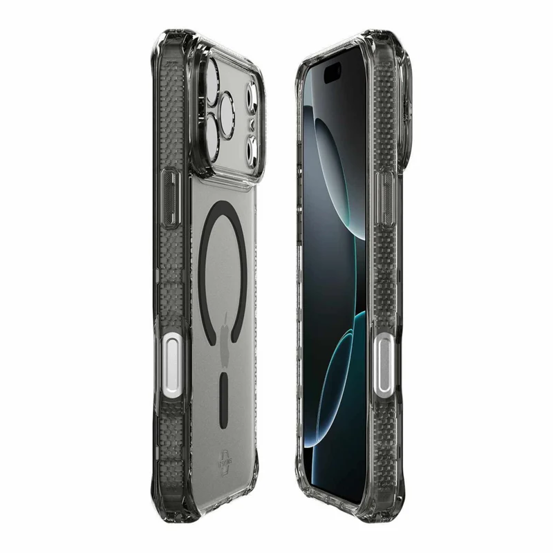 ITSKINS Hybrid_R Vapor Compatible with MagSafe Case for iPhone 17 Pro - Smoke