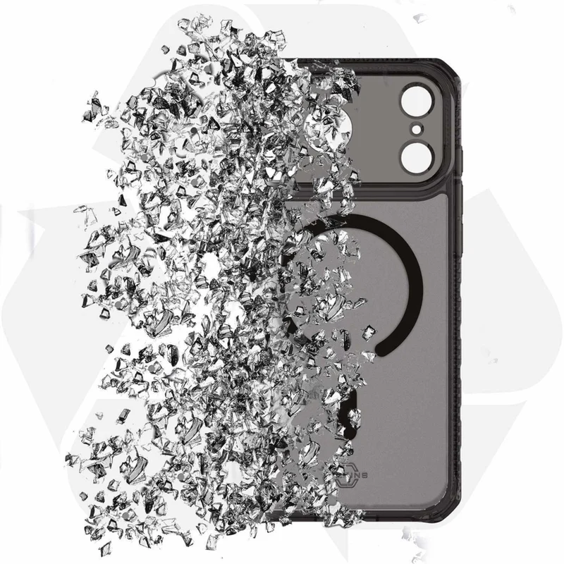 ITSKINS Hybrid_R Vapor Compatible with MagSafe Case for iPhone 17 Pro - Smoke