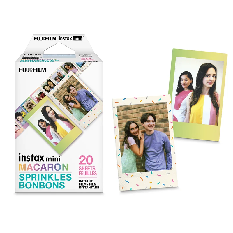 Fujifilm - Instax Mini Instant ensemble de films instantanés, 20 poses - Macaron/Bonbons