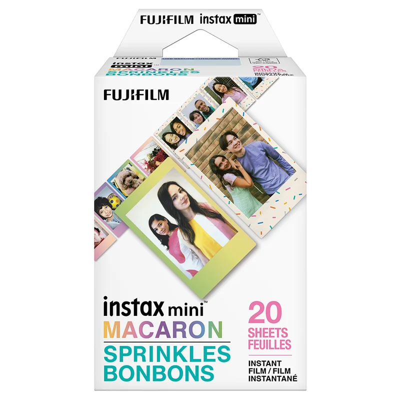 Fujifilm - Instax Mini Instant ensemble de films instantanés, 20 poses - Macaron/Bonbons