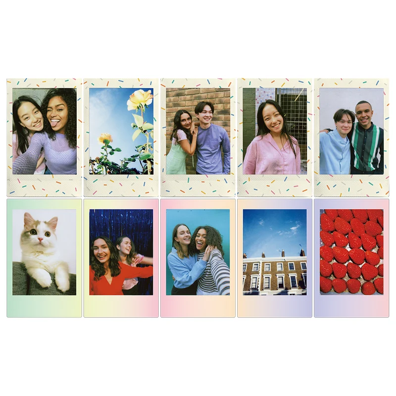 Fujifilm - Instax Mini Instant ensemble de films instantanés, 20 poses - Macaron/Bonbons