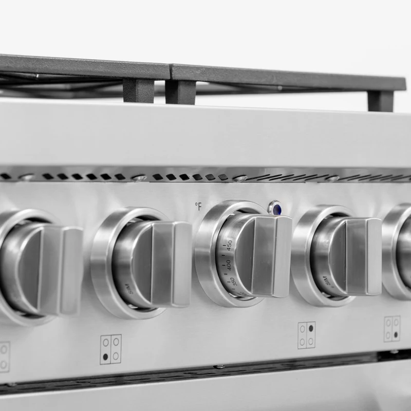 Kucht - 24 po Série KFX-X Cuisinière Pro Style au gaz naturel - Acier inoxydable