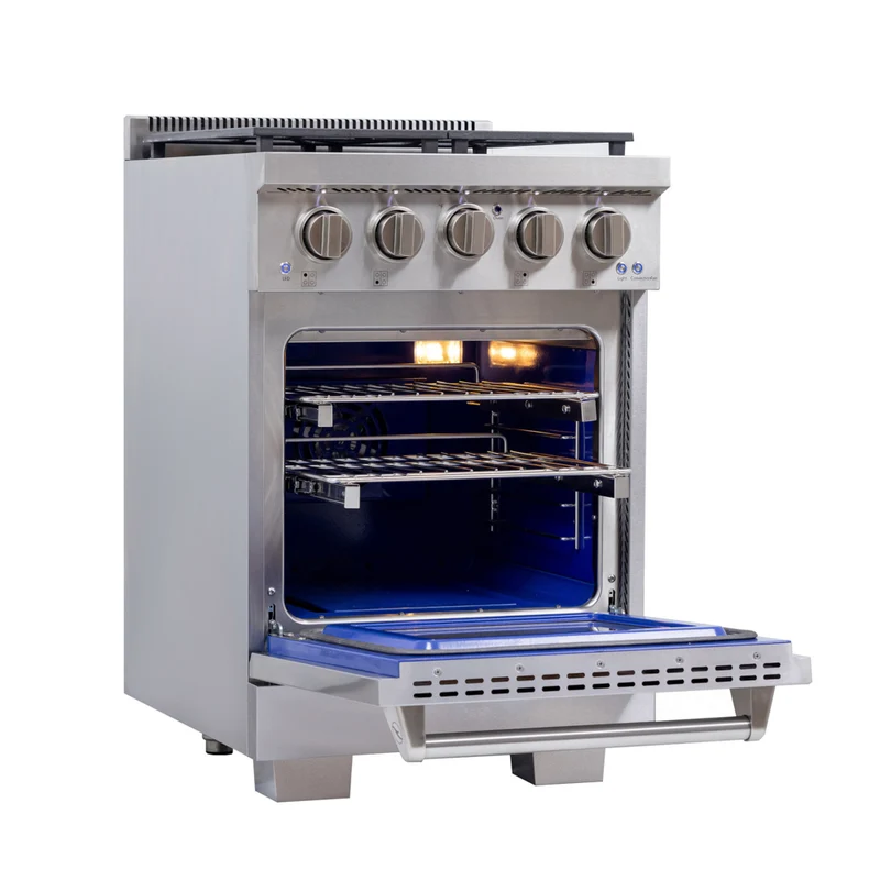 Kucht - 24 po Série KFX-X Cuisinière Pro Style au gaz naturel - Acier inoxydable