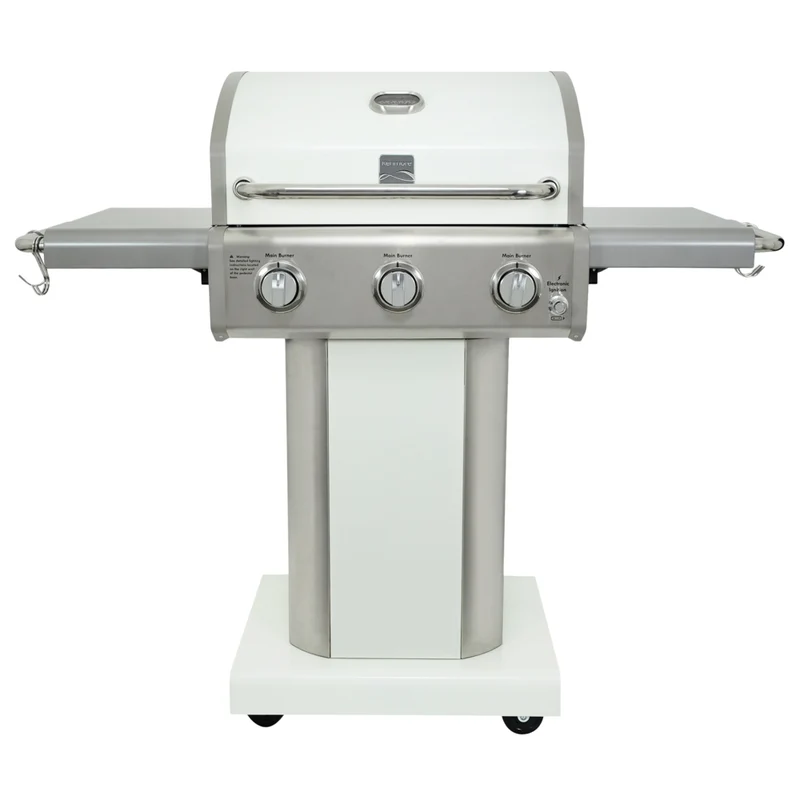 Kenmore 3 Burner Pedestal Gas Grill - Pearl