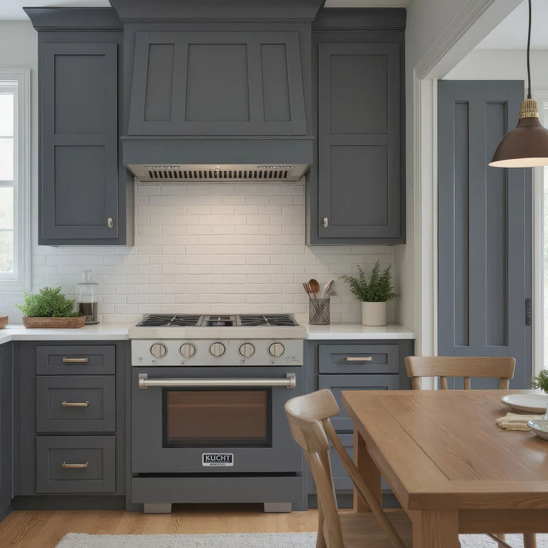 Kucht - 30 po Série KFX-X Cuisinière Pro Style au gaz propane - Acier inoxydable/Gris ciment