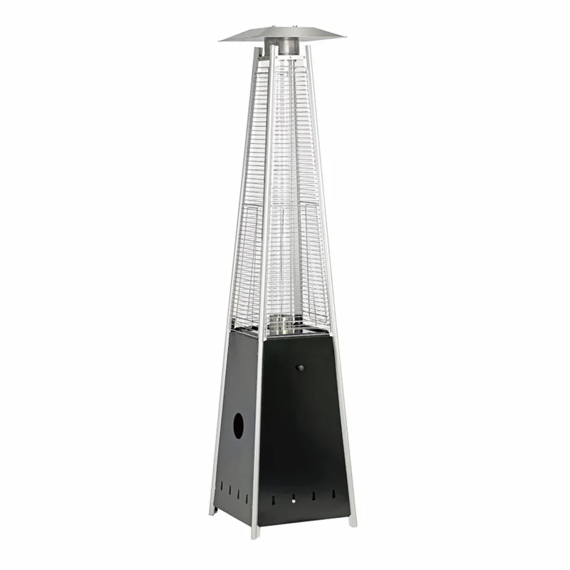 Shinerich - Chauffe-patio style pyramide - noir