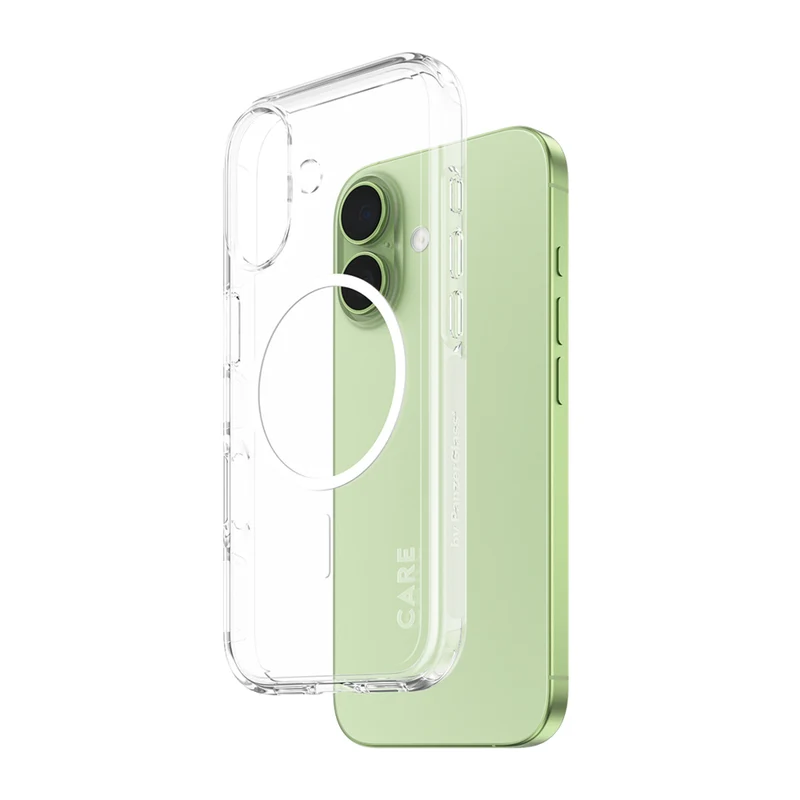 PanzerGlass CARE Clear Urban Explorer MagSafe Case for iPhone 17 - White Ring