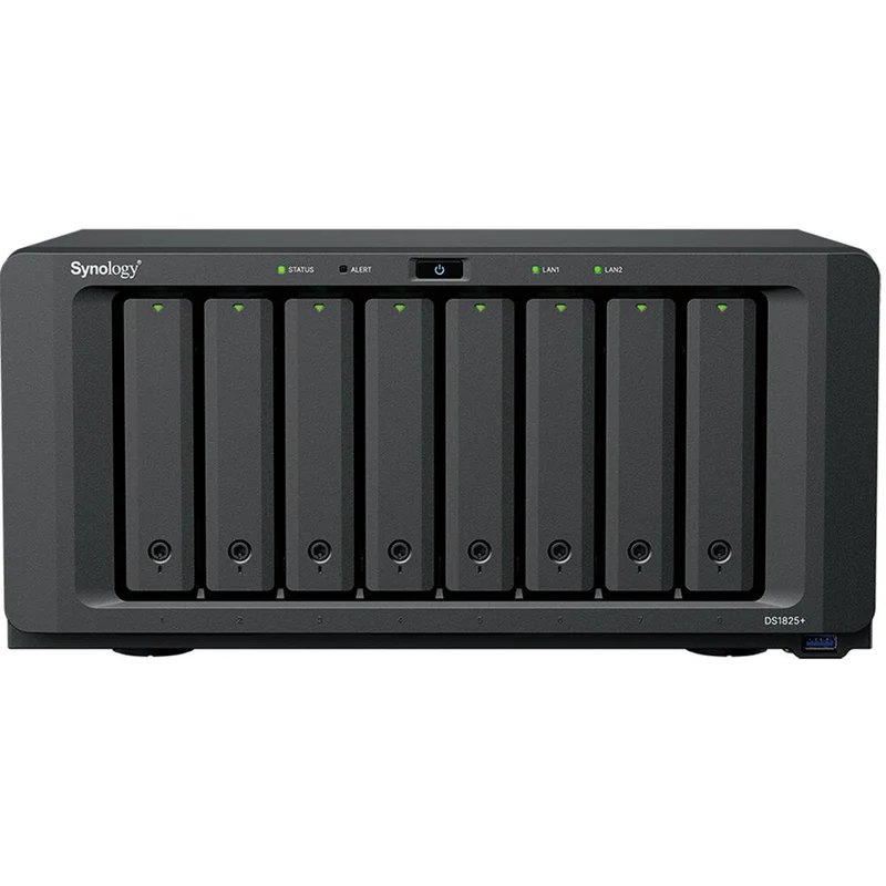 Synology DS1825+ 8-Bay DiskStation NAS Server - AMD Ryzen V1500B - 8 GB RAM