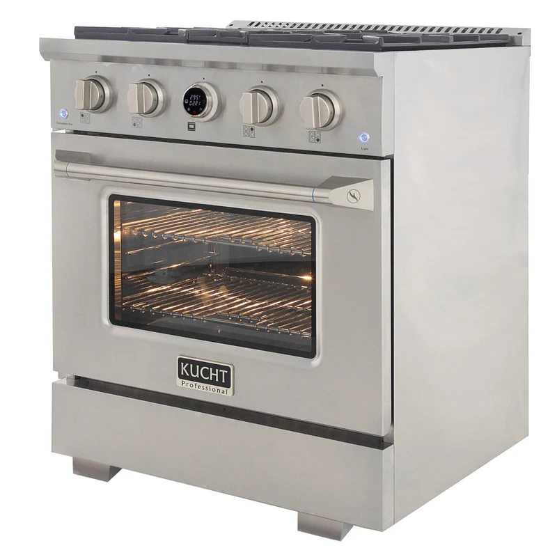 Kucht 30" KXP Series Dual Fuel Range Natural Gas - Stainless Steel