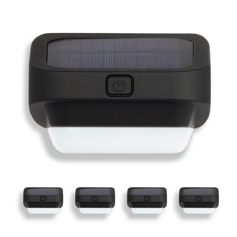 Bell+Howell Outdoor Solar LED Colour Fence Lights Step - 4 Pack