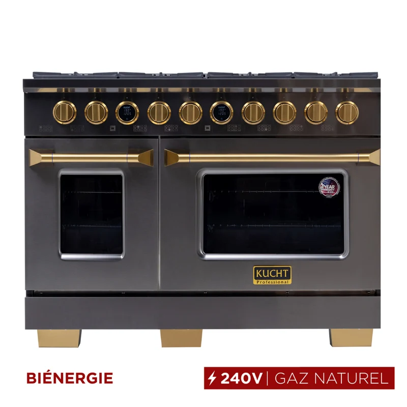 Kucht - 48 po Série KXD Cuisinière double énergie Gaz naturel - Gemstone