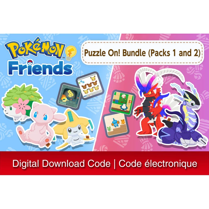 Pokemon Friends Puzzle On! Pack 1 and 2 Bundle for Nintendo Switch [Digital Download]