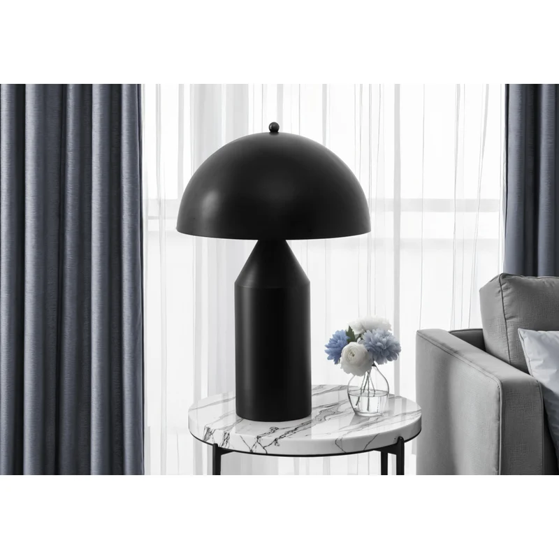 Monarch Specialties - Luminaire - 23 po H Lampe De Table - Métal Noir