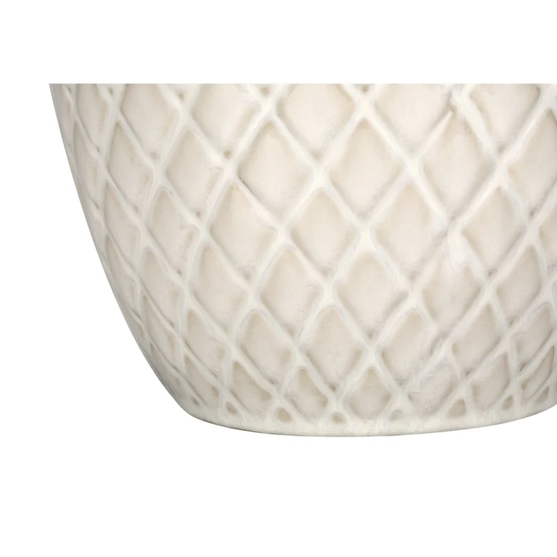 Monarch Specialties - Luminaire - 25 po H Lampe De Table - Crème Céramique - Abat-Jour Ivoire / Crème - Transitionnel