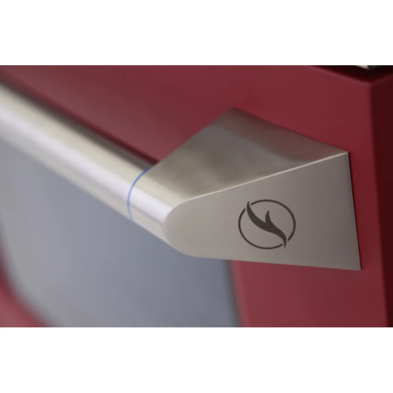 Kucht - 36 po Série KNG Cuisinière Pro Style au gaz naturel - Acier inoxydable/Rouge