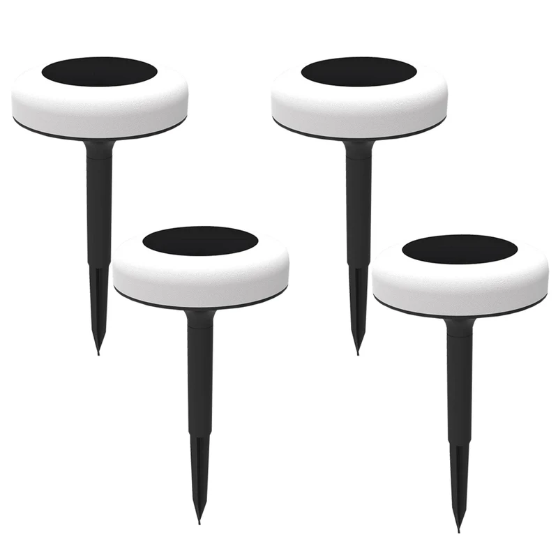 Bell+Howell Vividisk Colour LED Solar Outdoor Pathway Lights - 4 Pack