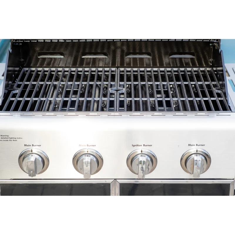 Kenmore - Barbecue au gaz à 4 brûleurs avec brûleur latéral de saisie