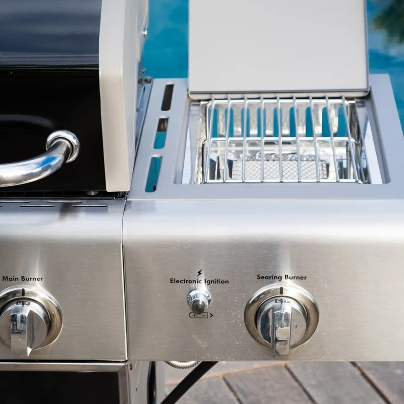 Kenmore - Barbecue au gaz à 4 brûleurs avec brûleur latéral de saisie