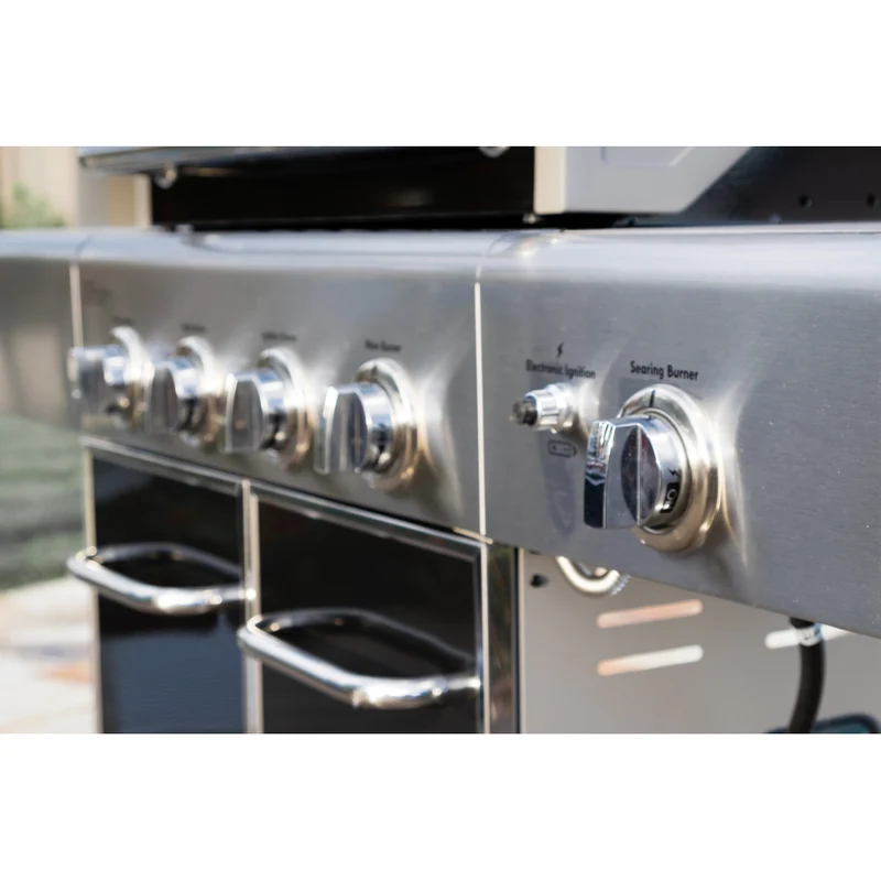Kenmore - Barbecue au gaz à 4 brûleurs avec brûleur latéral de saisie