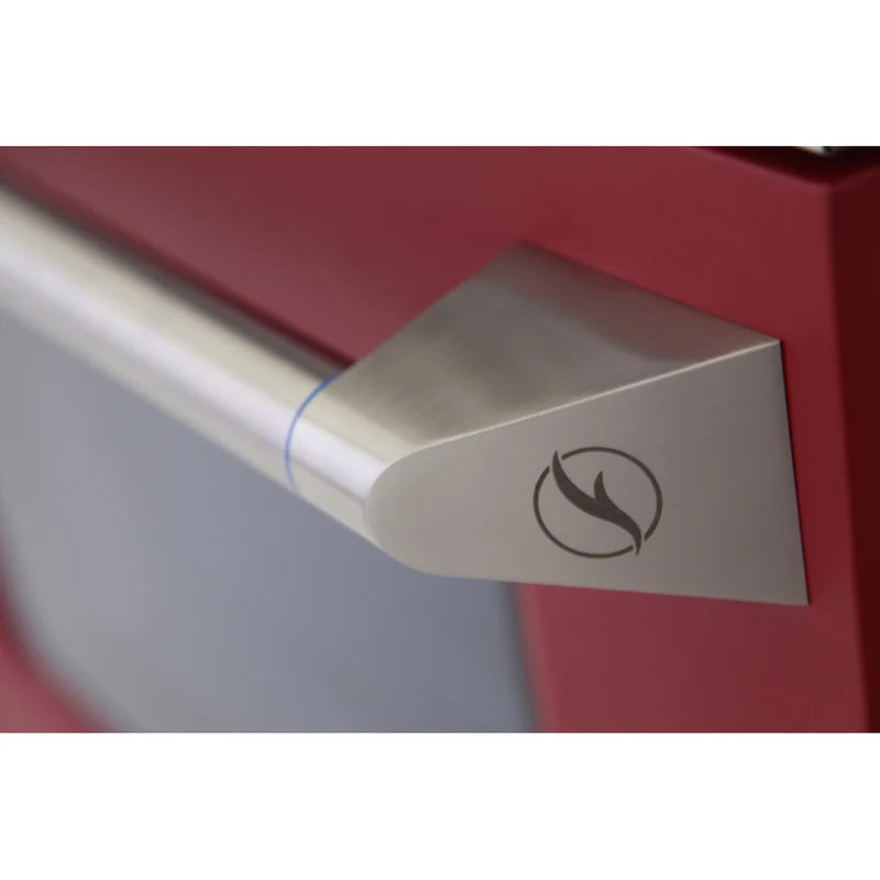 Kucht - 48 po Série KNG Cuisinière Pro Style au gaz naturel - Acier inoxydable/Rouge