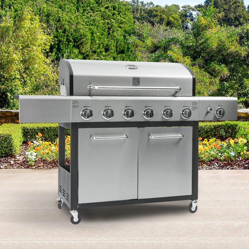 Kenmore - Barbecue au gaz XL à 6 brûleurs avec brûleur latéral