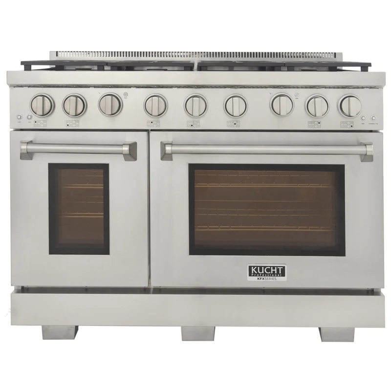 Kucht 48" KFX-X Series Pro Style Propane Gas Range - Stainless Steel