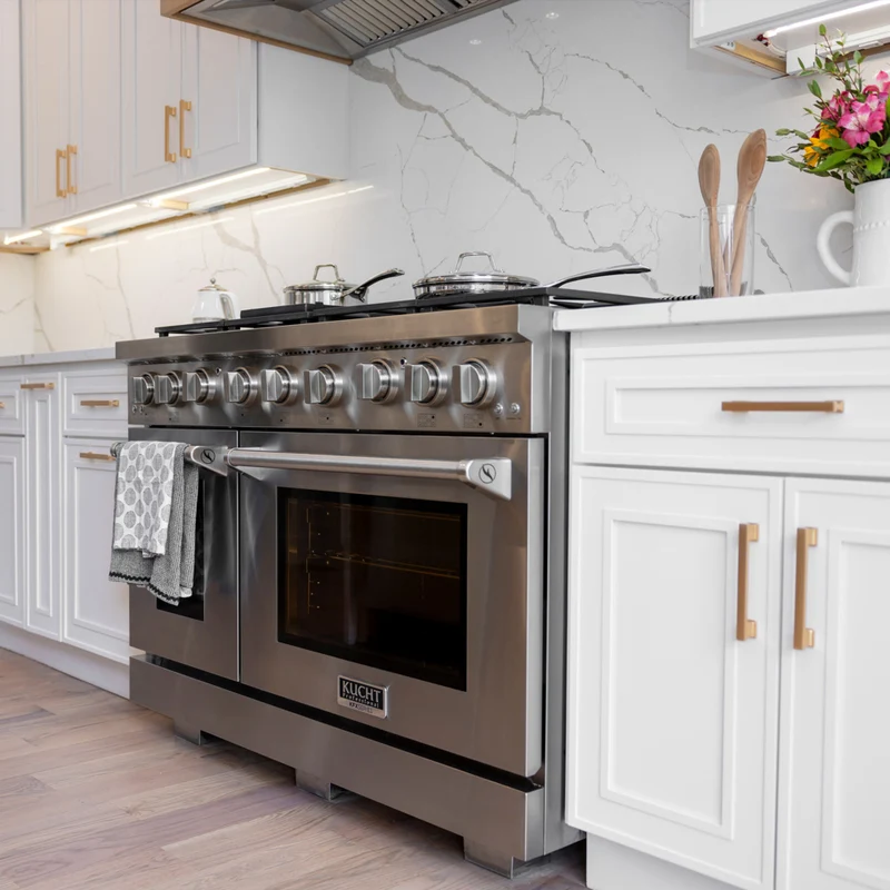 Kucht 48" KFX-X Series Pro Style Propane Gas Range - Stainless Steel
