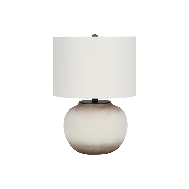 Monarch Specialties 21" H Table Lamp - Cream Ceramic / Ivory / Cream Shade