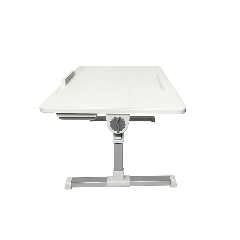 Nicer Interior - Support pour ordinateur portable pliable et réglable en hauteur - Plateau de bureau - Blanc