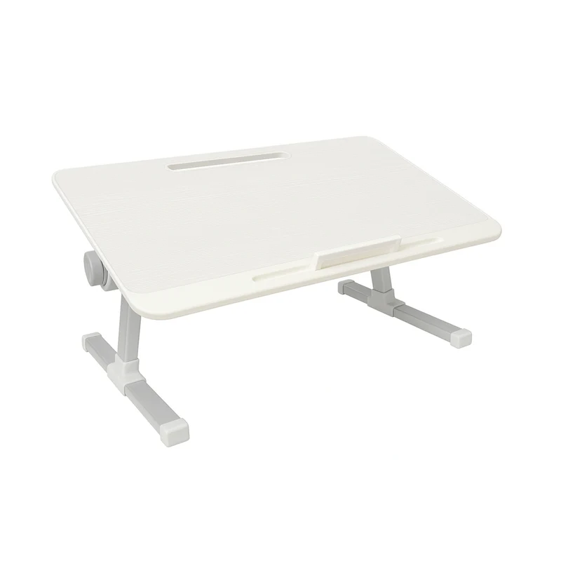 Nicer Interior Foldable Height Adjusting Laptop Stand - Desk Tray - White