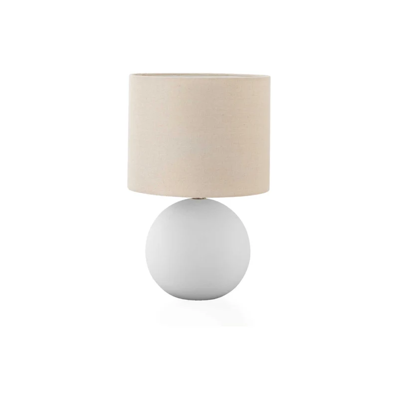 Monarch Specialties - Luminaire - 16 po H Lampe De Table - Abat-Jour Crème - Crème Céramique - Contemporain