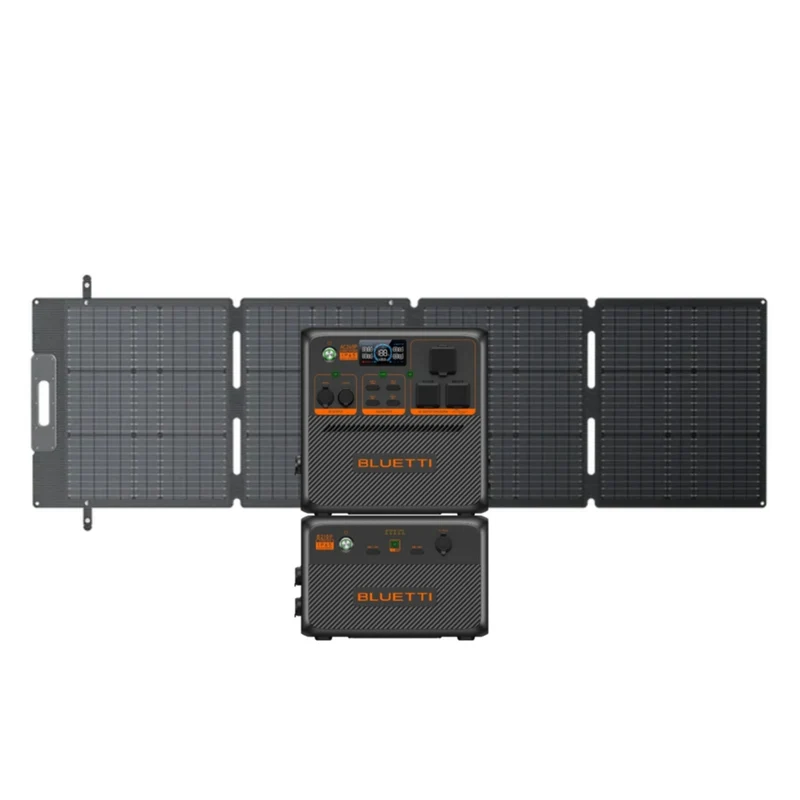 Bluetti Premium AC240P 2048Wh Portable Power Station with B210P Expanded Battery and SP200L Solar Panel Bundle