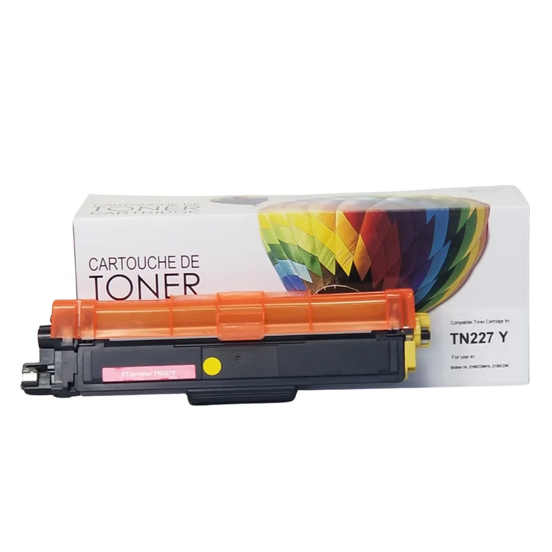 Balloon Brand TN227Y Compatible Brother Printer Toner Cartridge - High Yield - Yellow