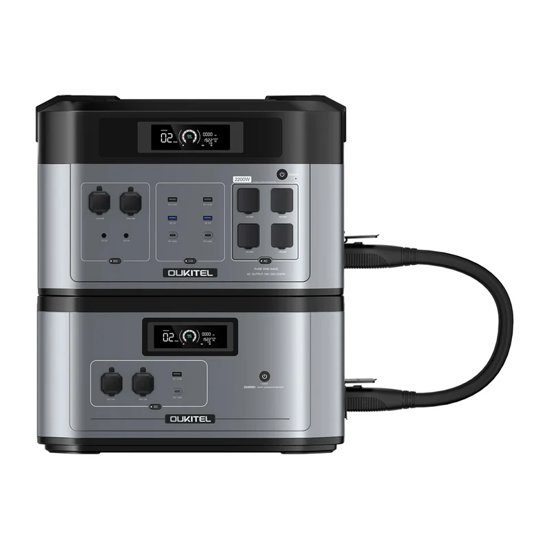 Oukitel - B2000 2048Wh Batterie d'extension et station d'alimentation avec entrée solaire 200 W