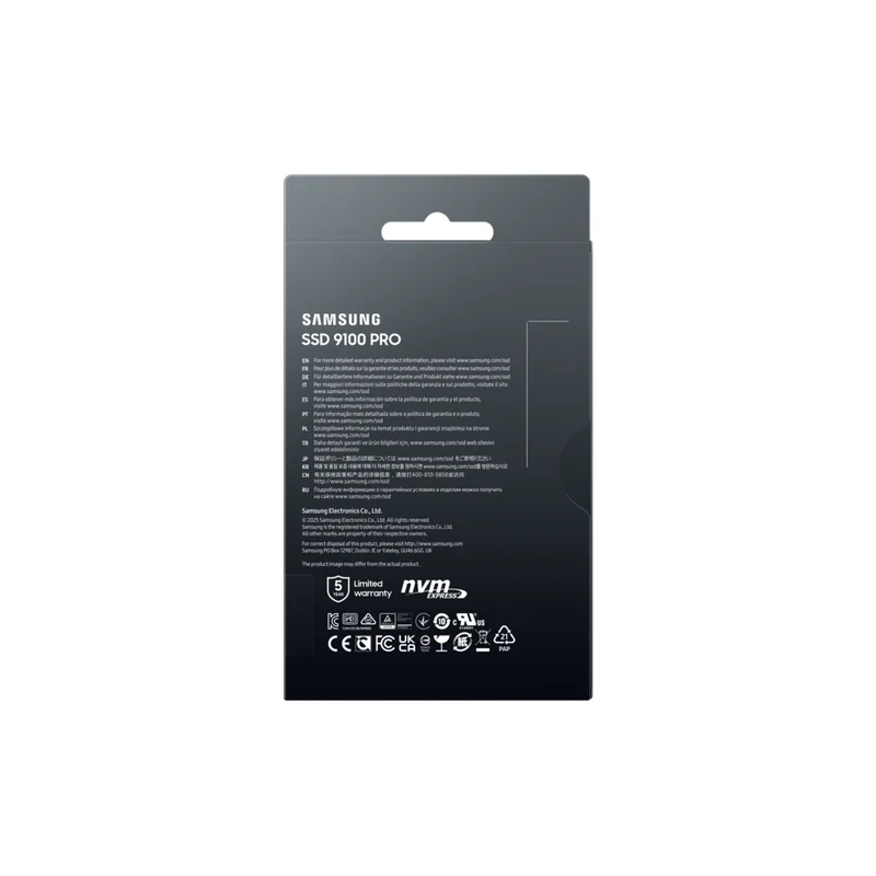 Samsung 9100 Pro Series PCIe Gen5. X4 NVMe 2.0 - 4 TB - BLACK