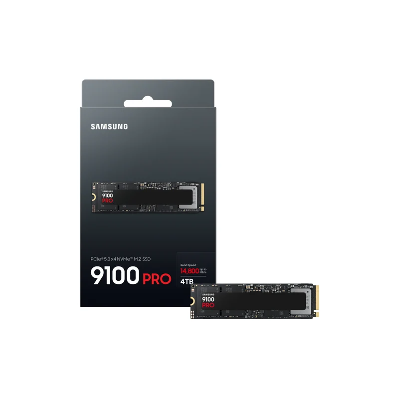 Samsung 9100 Pro Series PCIe Gen5. X4 NVMe 2.0 - 4 TB - BLACK