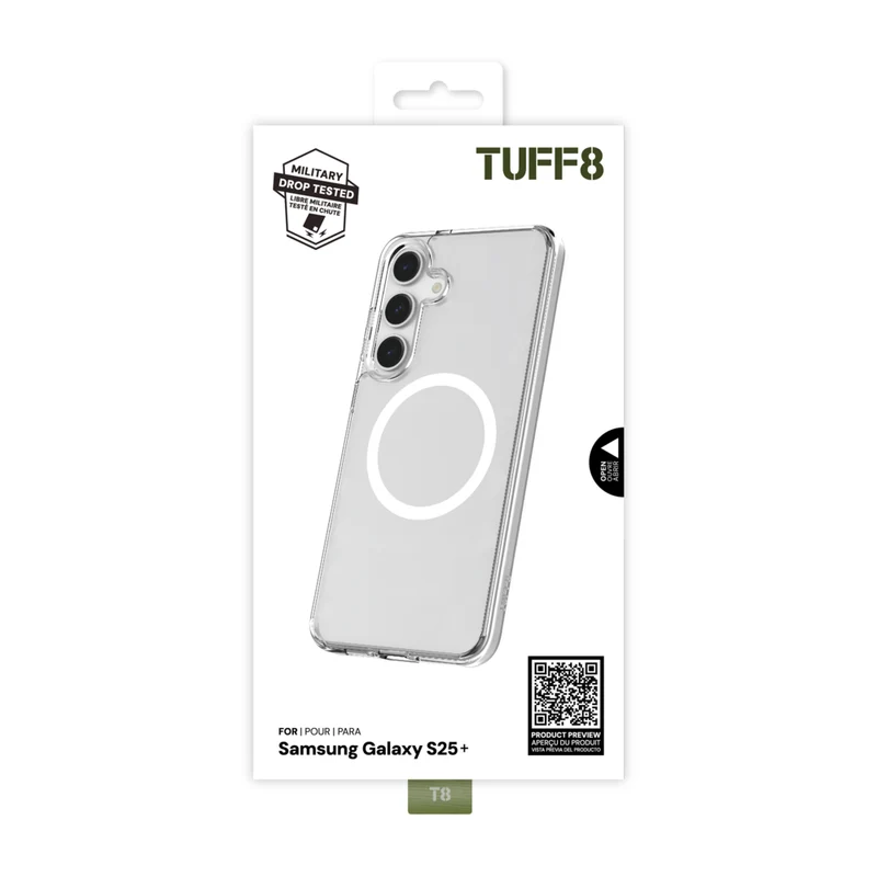 TUFF8 Samsung Galaxy S25 Plus Qi2 Rugged Case