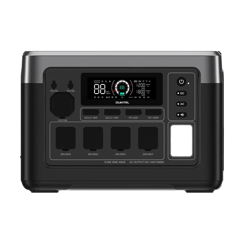 Oukitel P1000 1800W/1024Wh Power Station with 500 W Solar Input