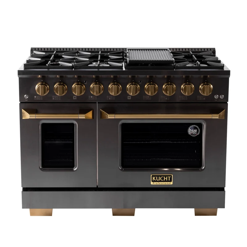 Kucht 48" KEG Series Pro Style Propane Ready Gas Range - Gemstone
