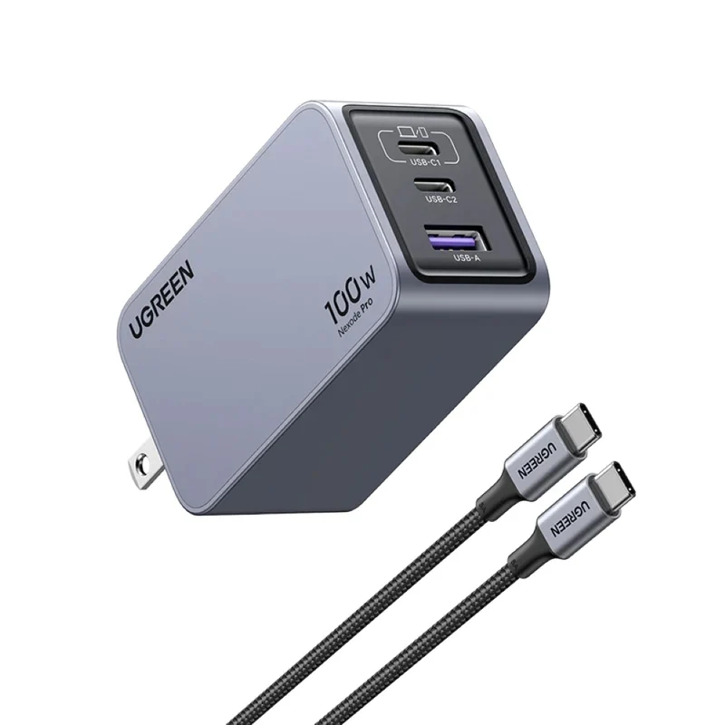 UGREEN Nexode Pro 100W 3-Port GaN USB-C/USB-A Charger