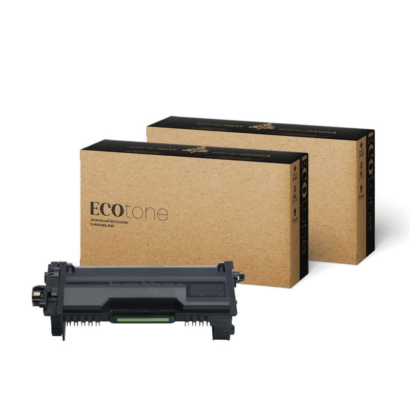 Ecotone - Brother TN920XL Remanufacturé - Rendement Élevé - Noir - Paquet de 2