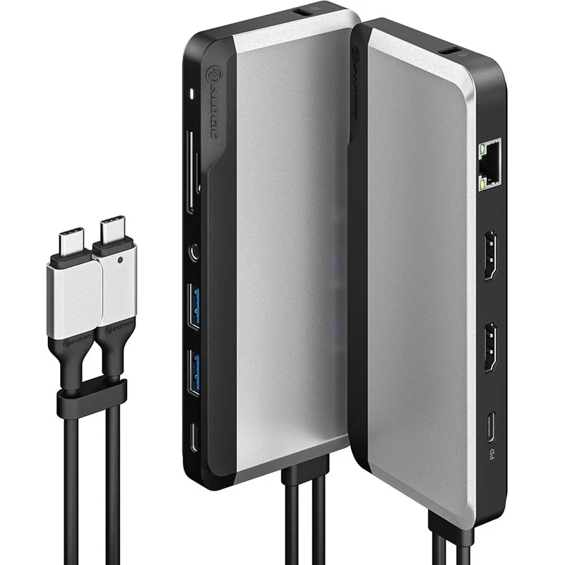 ALOGIC 10-in-1 Dual Display USB-C Super Dock - Space Grey