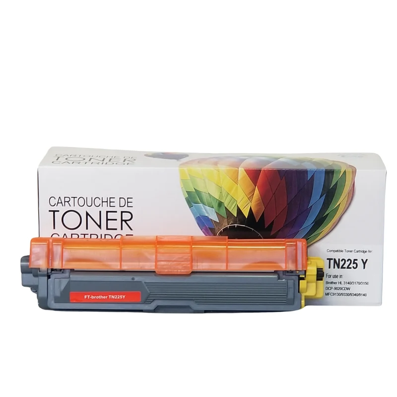 Balloon Brand TN225Y Compatible Brother Printer Toner Cartridge - High Yield - Yellow