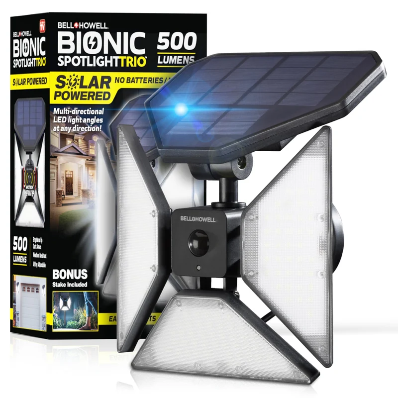 Bell + Howell Bell + Howell Bionic Spotlight Trio Motion Sensor Outdoor Solar Light