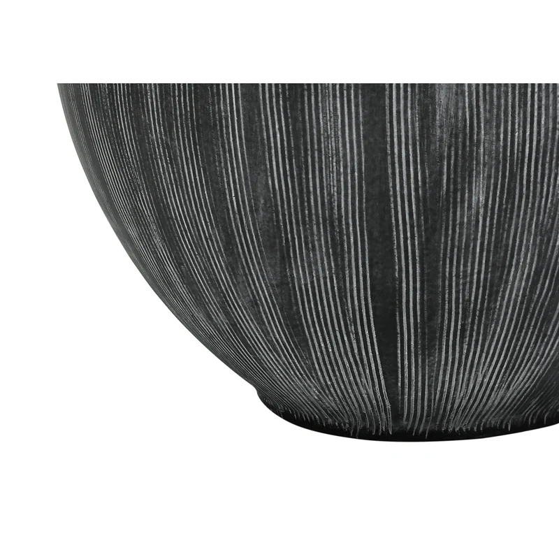 Monarch Specialties - Luminaire - 23 po H Lampe De Table - Céramique Noire - Abat-Jour Noir - Contemporain