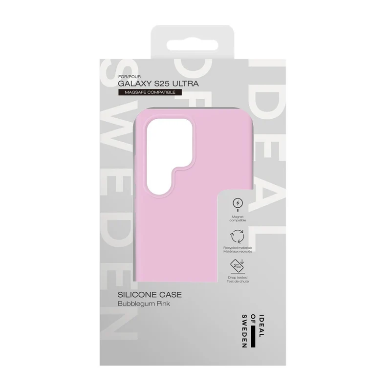 Ideal of Sweden Silicone Case w/ MagSafe for Samsung Galaxy S25 Ultra - Bubblegum Pink